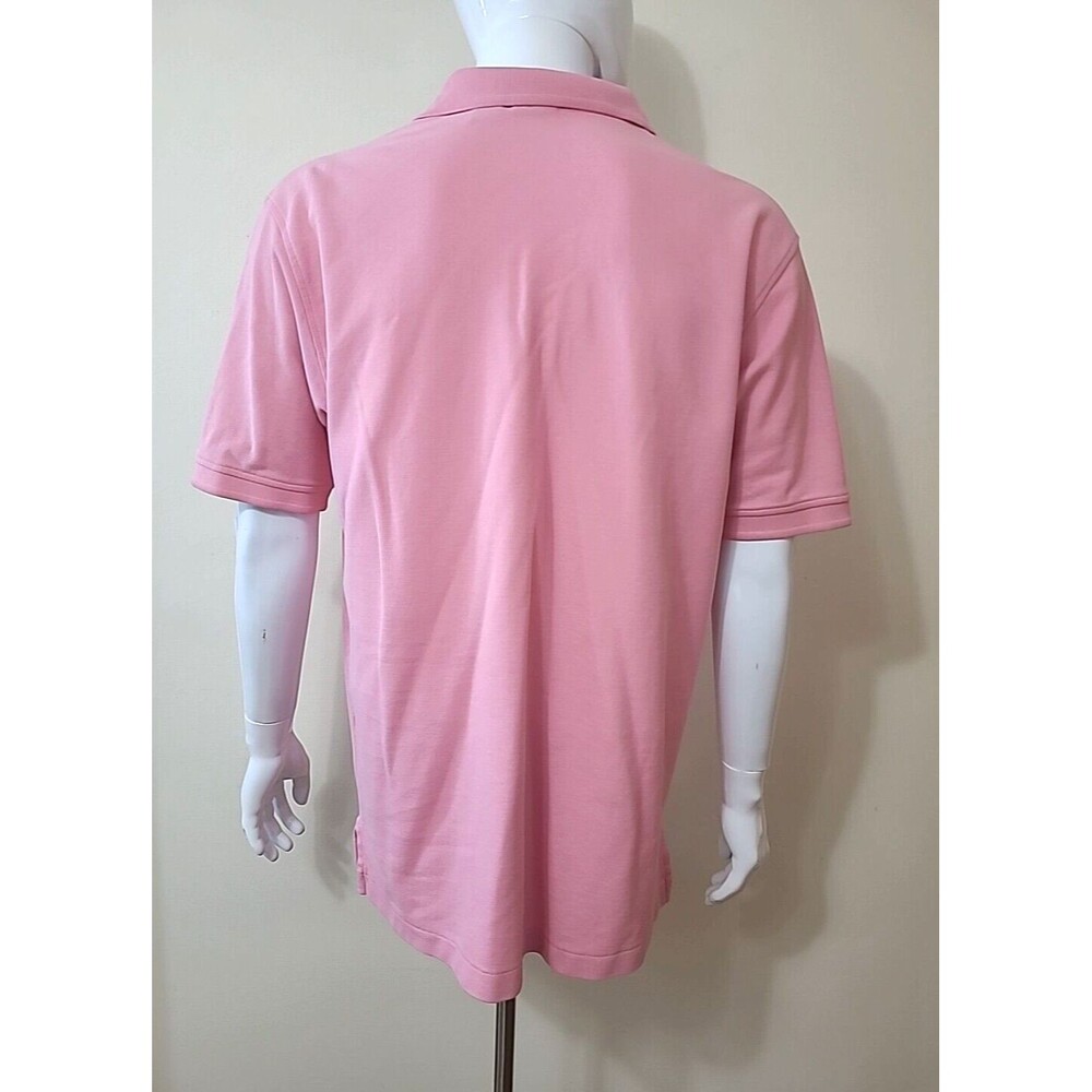 Jos A Bank Travelers Collection Mens Polo Shirt Size Large 100% Cotton Pink - Picture 3 of 8
